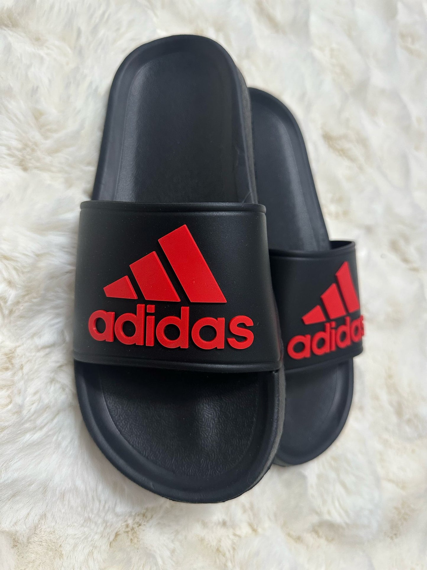 Papuci Barbati AD Negru/Rosu