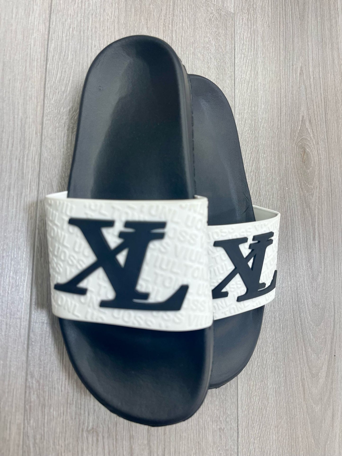 Papuci Barbati XL 3 Alb/Negru