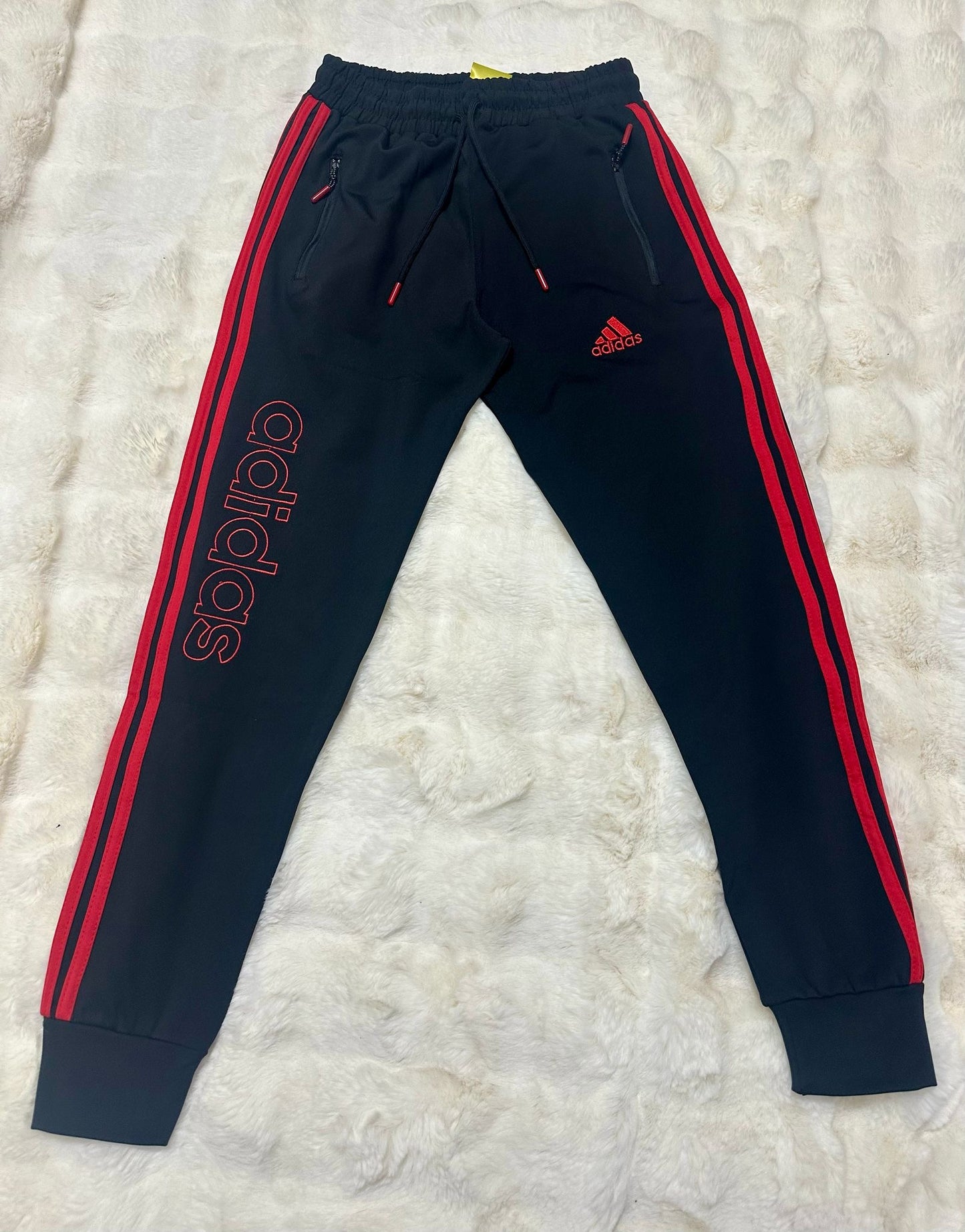 Pantalon Barbat AD Negru/Rosu