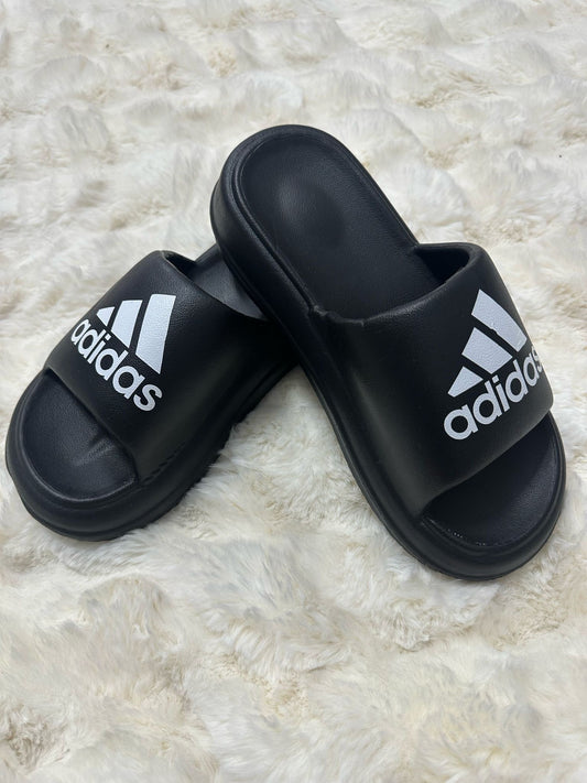 Papuci Dama AD Negru/Alb