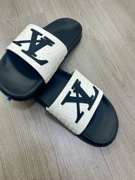 Papuci Barbati XL 3 Alb/Negru