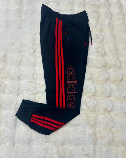 Pantalon Barbat AD Negru/Rosu