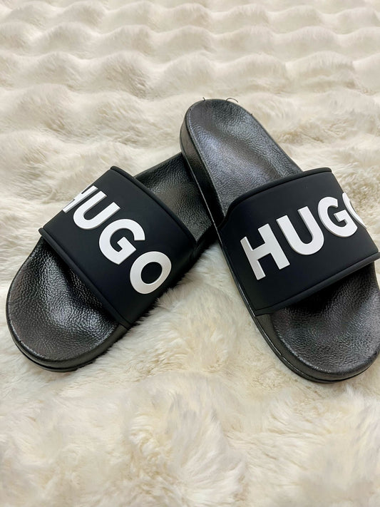 Papuci Barbati HGO Negru/Alb