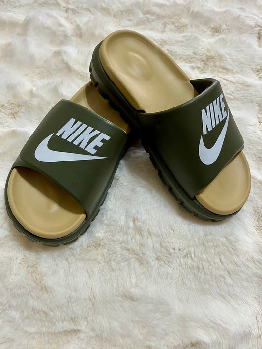 Papuci Barbati Nk Verde/Crem