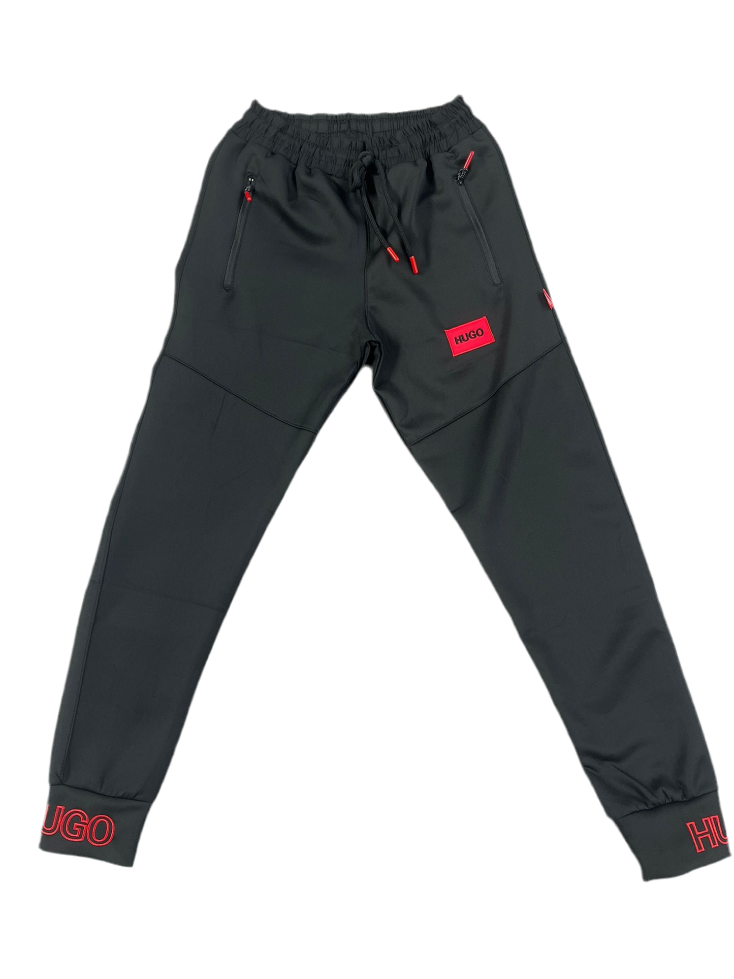 Pantalon Barbat Hgo Negru/rosu