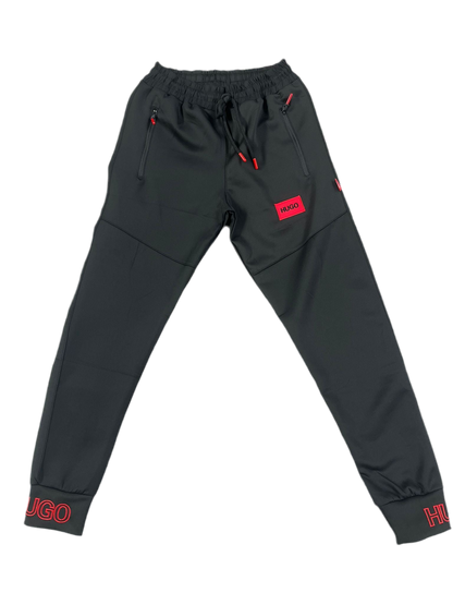 Pantalon Barbat Hgo Negru/rosu