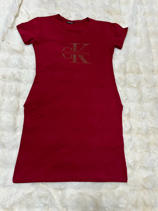 Rochita Sport Dama cu Buzunare CK Rosu