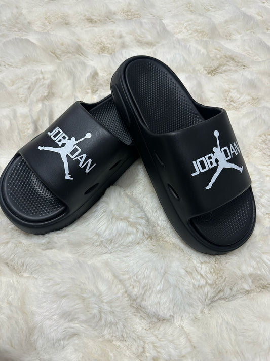 Papuci Barbati Jrd Negru/Alb